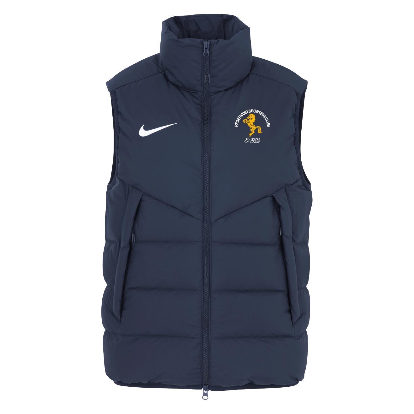 navy nike gilet