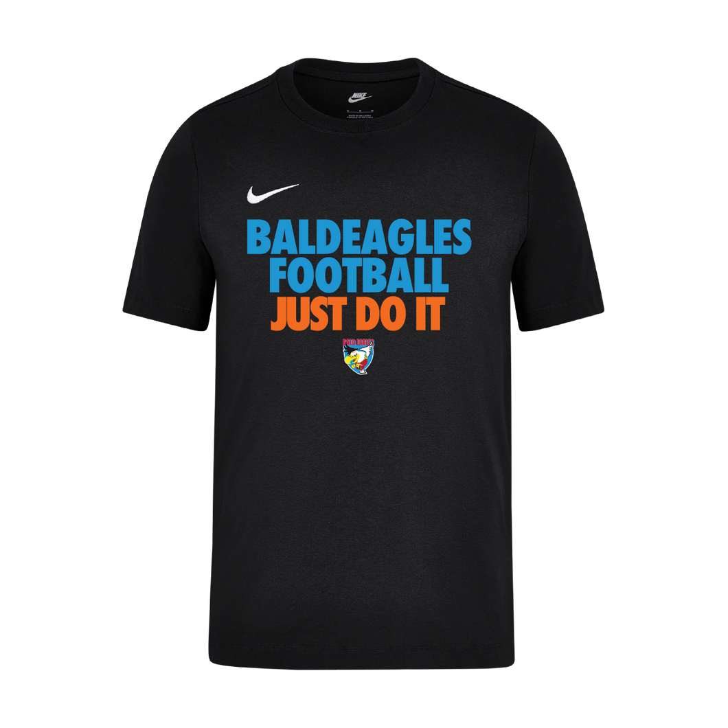 Unisex Nike Cotton T-Shirt (Bald Eagles - Football)