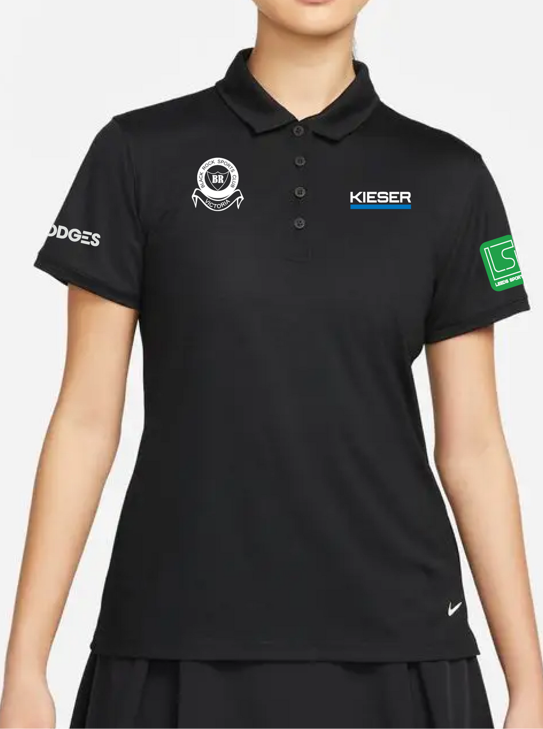 STAFF Womens Nike Dri-FIT Victory Polo (Black Rock Sports Club - Tennis)