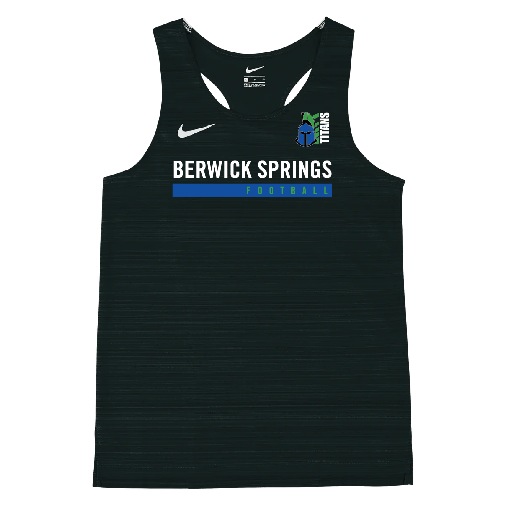 Mens Nike Stock Dry Miler Singlet (Berwick Springs Football Netball Club)