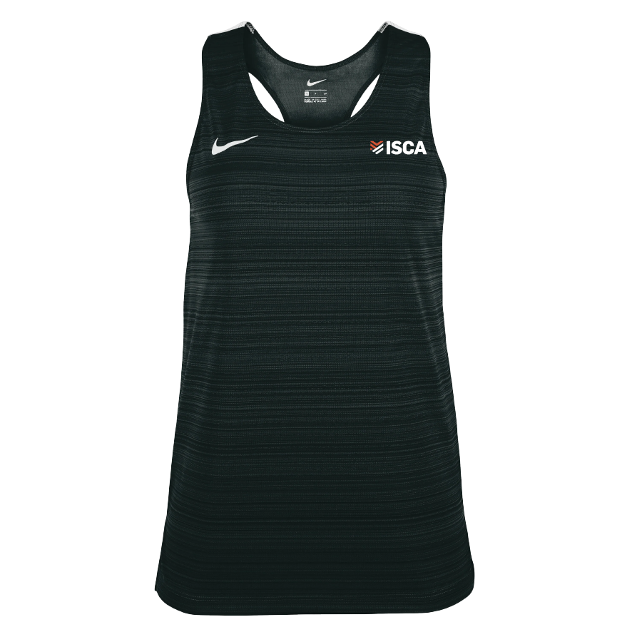 Womens Nike Stock Dry Miler Singlet (ISCA - International Sport College Australia)