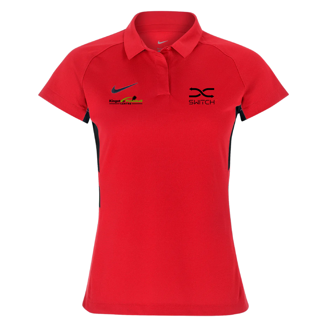 Womens Nike Team Short Sleeve Polo (Kingston Pickleball)