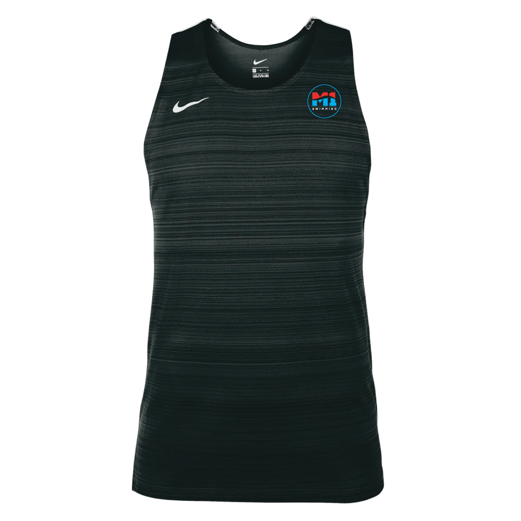 Mens Nike Stock Dry Miler Singlet (M1 Swimming Club)