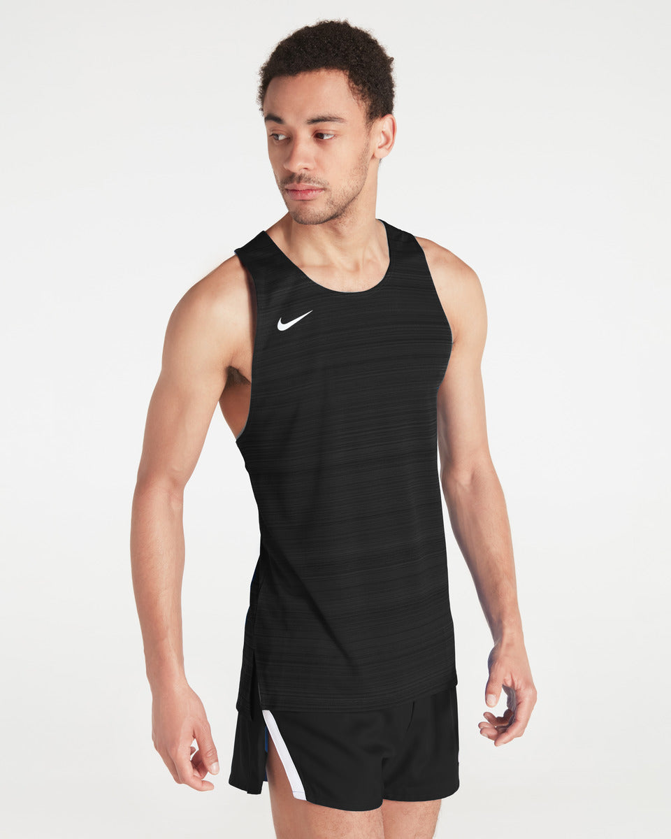 Mens Nike Stock Dry Miler Singlet Run Ready Pacific Team Sports