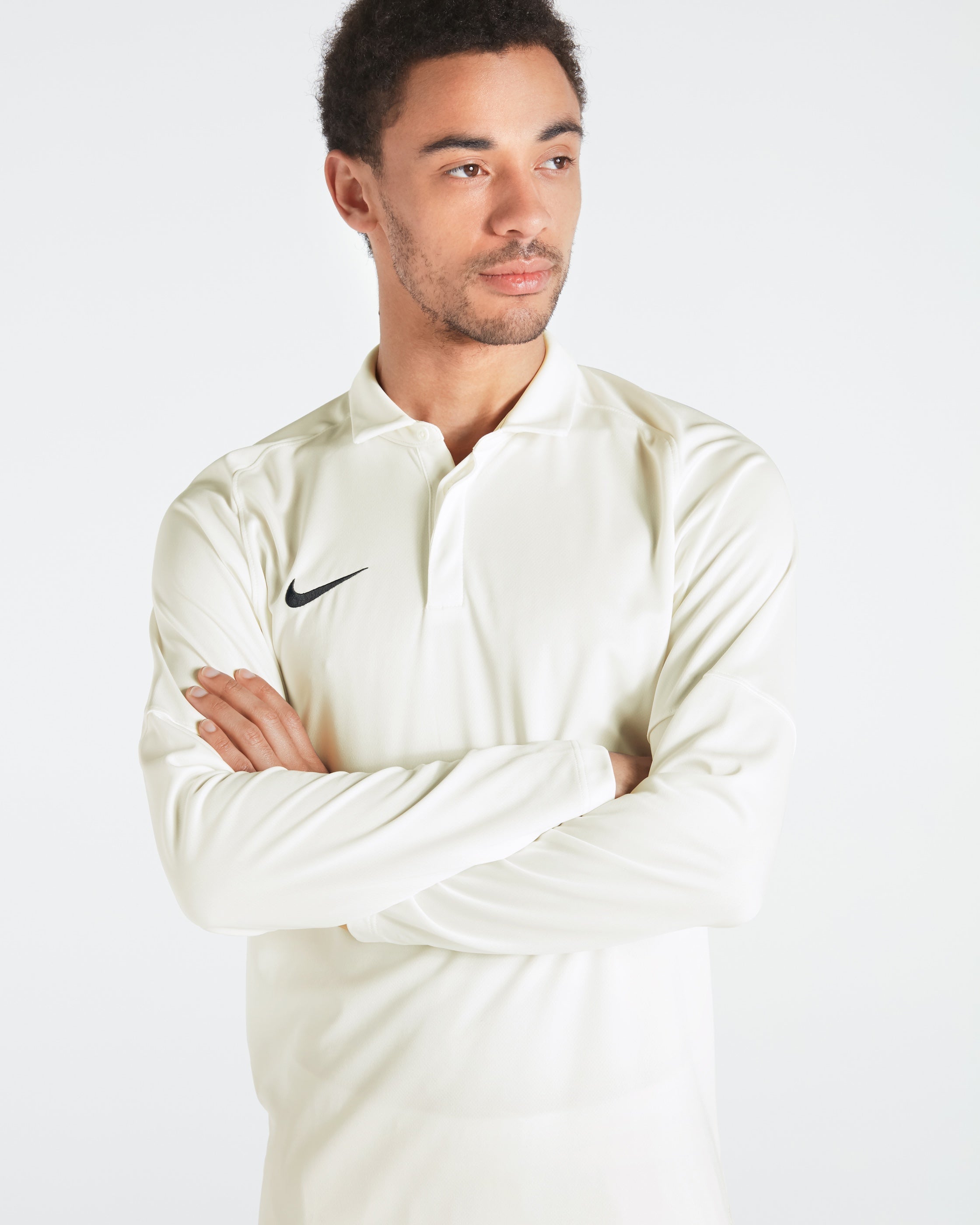 Nike white dress for cricket online