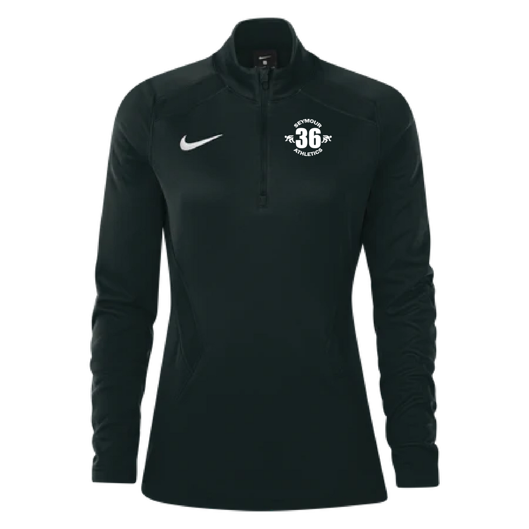 Womens Nike Training 1/4 Zip Midlayer (Seymour Athletics Club)