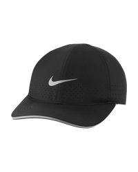 Nike Dri Fit Featherlight Aerobill Running Cap 1 Size Unisex Black  DC3598-010